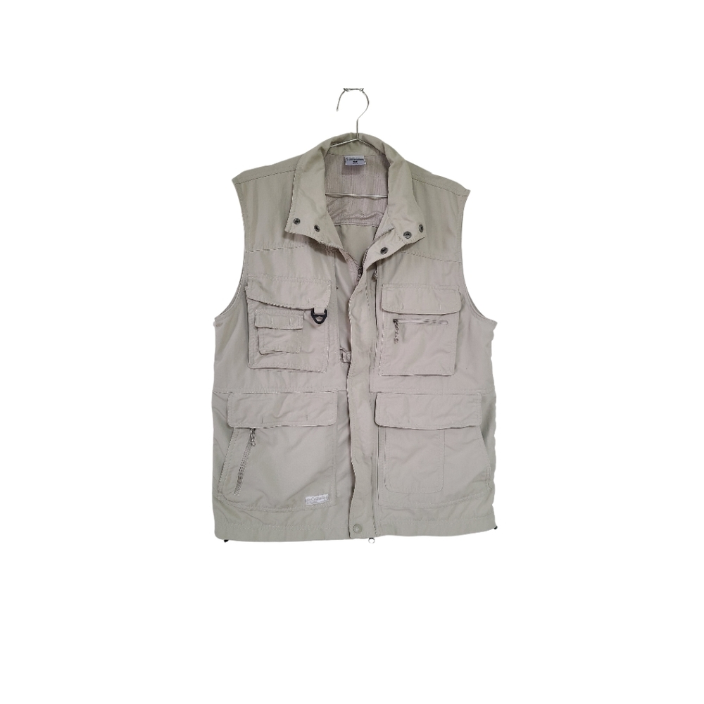 Columbia GRT Omni Dry Khaki Utility Vest Size M
